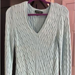 Ralph Lauren Silk Cable Knit Sweater